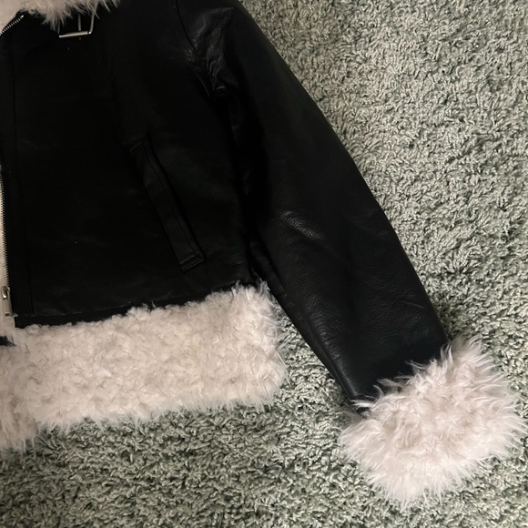 Faux Fur Leather Jacket from NA-KD - Picture 4 of 5